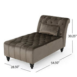 Tufted New Velvet Chaise Lounge - NH362103