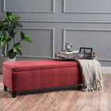 Fabric Rectangle Storage Ottoman Bench - NH307003