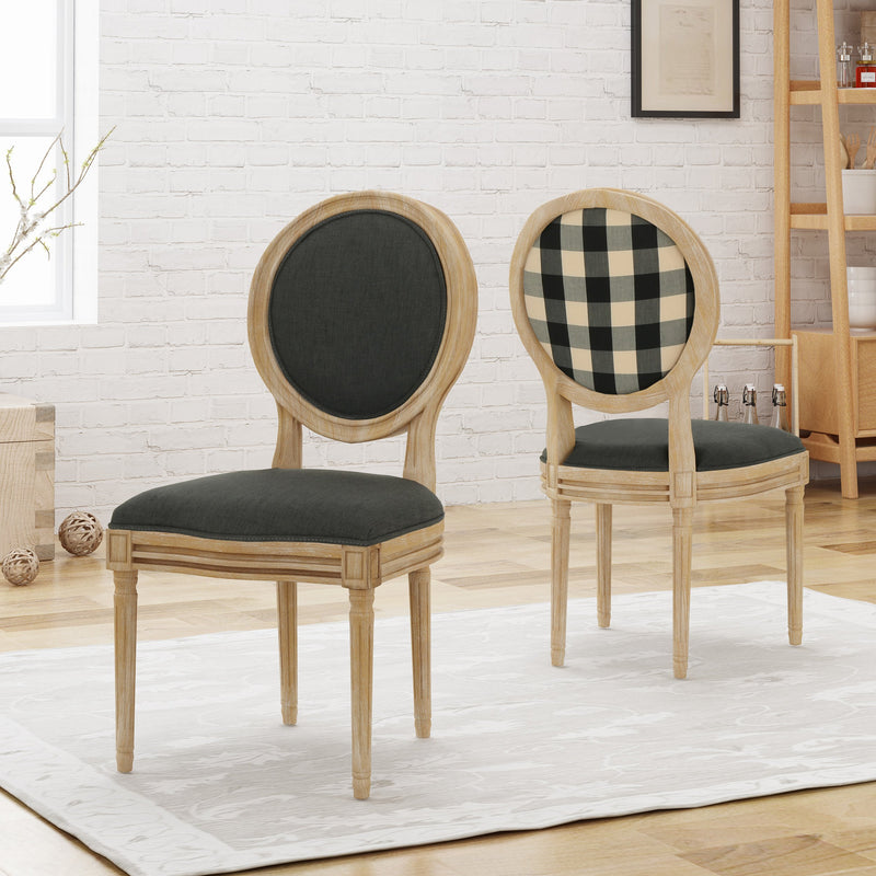 Upholstered French Design Dining Chairs - NH904603
