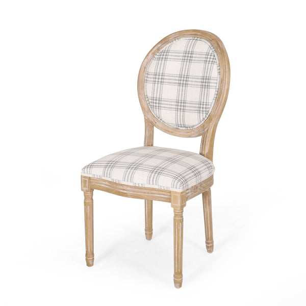 French Country Fabric Dining Chairs NH419413 Noble House Furniture