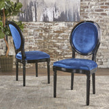 Traditional Grey New Velvet Dining Chairs (Set of 2) - NH943103