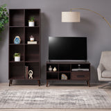 Mid Century 2 Piece TV Stand & Bookcase Set - NH098903