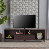 Mid Century Modern Cabinet & Shelves TV Stand - NH293203