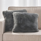 Modern Glam Faux Fur Throw Pillow - NH707992
