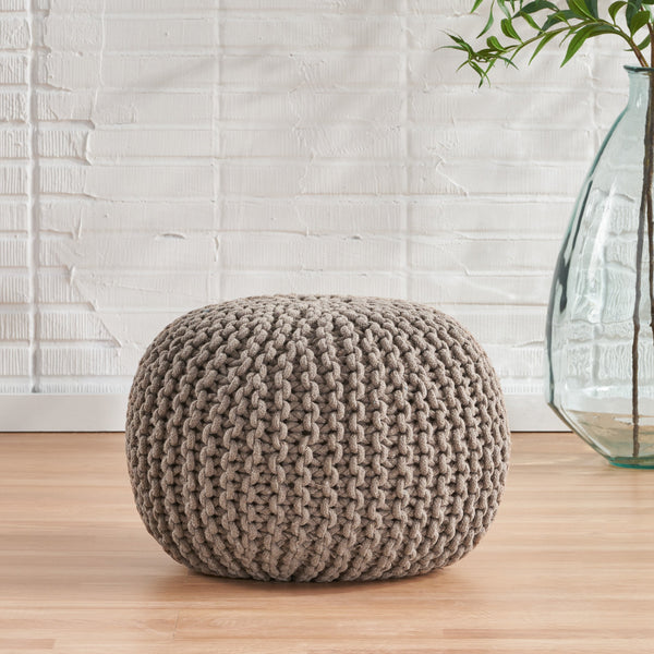 Handcrafted Modern Cotton Pouf - NH438903