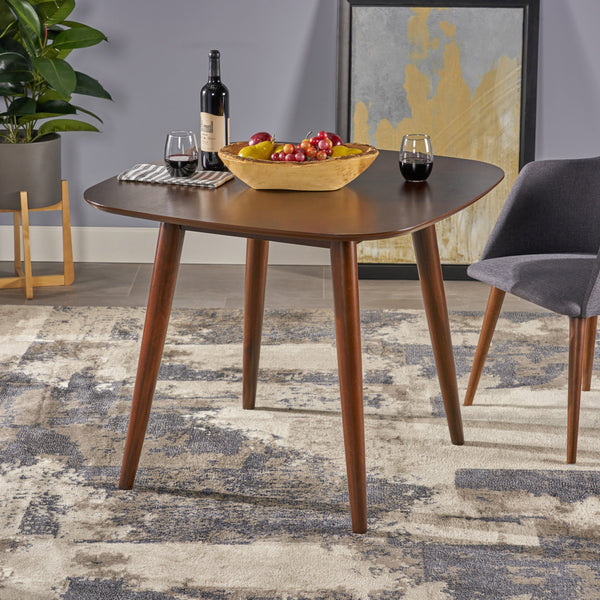 Mid Century Modern Square Faux Wood Dining Table - NH663503