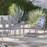 Outdoor Wicker Stacking Chairs with an Aluminum Frame (Set of 4) - NH342103