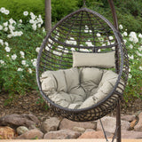 Outdoor Wicker Hanging Teardrop / Egg Chair - NH421203