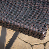 Outdoor Multibrown Wicker Dining Table - NH945003