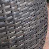 Outdoor Wicker 14.00-inch Barrel Side Table - NH928003