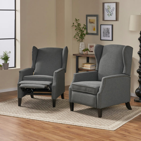 Contemporary Fabric Recliner (Set of 2) - NH672213