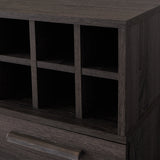 Mid Century Modern Wine Rack Bar Cabinet - NH603303