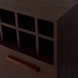 Mid Century Modern Wine Rack Bar Cabinet - NH603303