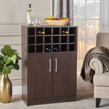 Mid Century Modern Wine Rack Bar Cabinet - NH803303