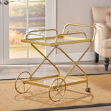 Traditional Iron and Glass Bar Cart - NH174403