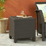 Outdoor Wicker Accent Side Table - NH786003