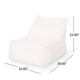3 Ft Outdoor Contemporary Water Resistant Fabric Bean Bag Chair - NH180113