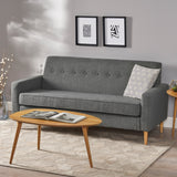 Mid Century Modern Fabric 3 Seater Sofa - NH425203