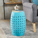 Boho Iron Drum Accent Table - NH677103