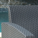 Outdoor 3 Seat Faux Wicker Rattan Style Sofa - NH916203