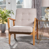 French-Style Contemporary Fabric Club Chair - NH070003