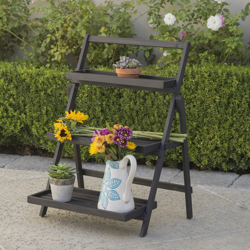 Outdoor Acacia Wood Plant Stand - NH875203