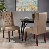 Wooden Dining Chair with Fabric Cushions (Set of 2) - NH091903