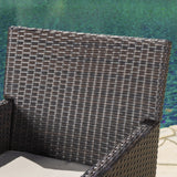 Outdoor Wicker Dining Chairs with Water Resistant Cushions (Set of 2) - NH433203