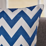 Indoor Zig Zag Striped Water Resistant Square Throw Pillows (Set of 2) - NH048203