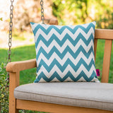 Outdoor Chevron Design Water Resistant Square Throw Pillow - NH000303