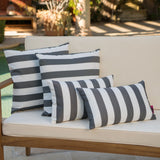 Outdoor Water Resistant Square and Rectangular Throw Pillows - Set of 4 - NH989203