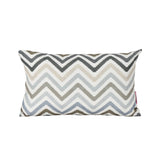 Outdoor Zig Zag Striped Water Resistant Tasseled Square and Rectangular Throw Pillows (Set of 4) - NH870303