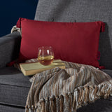 Fabric Tassel Rectangular Throw Pillow - NH577203