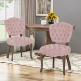 Tufted Dining Chair with Cabriole Legs (Set of 2) - NH922903