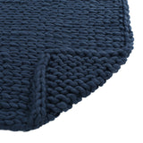 Modern Knit Stitch Fabric Rectangle Throw Blanket - NH192303