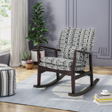 Mid Century Modern Upholstered Rocking Chair - NH599503