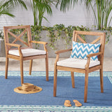 Outdoor Acacia Wood Dining Chair (Set of 2 - NH286403