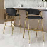 Modern Faux Leather Barstool (Set of 2) - NH522013