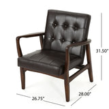Mid Century Modern Leather Club Chair - NH914203