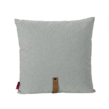 Mid Century Square Fabric Pillow with Faux Leather Strap - NH383503