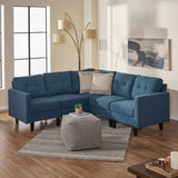 Mid Century Modern 5 Piece Fabric Sectional Sofa - NH506303