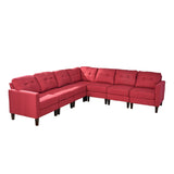 Mid Century Modern Extended Sectional Sofa Set - NH095503