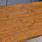 Indoor Brown Walnut Finish Lightweight Concrete Dining Table - NH528303