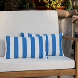 Outdoor Stripe Water Resistant Rectangular Throw Pillow - NH959203