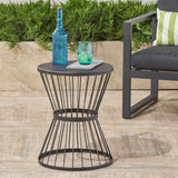 Outdoor 16 Inch Iron Side Table - NH921403