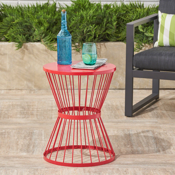 Outdoor 16 Inch Iron Side Table - NH921403