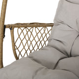 Outdoor Wicker Hanging Basket / Egg Chair with Stand - NH168113