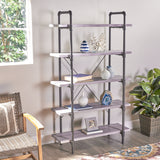 Industrial Pipe Design 5-Shelf Etagere Bookcase - NH513503