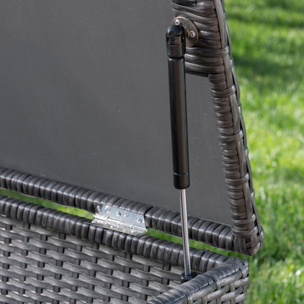 Outdoor Wicker Storage Chest NH240403 Noble House Furniture