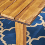 Outdoor 71-inch Acacia Wood Dining Table, Teak Finish - NH911603